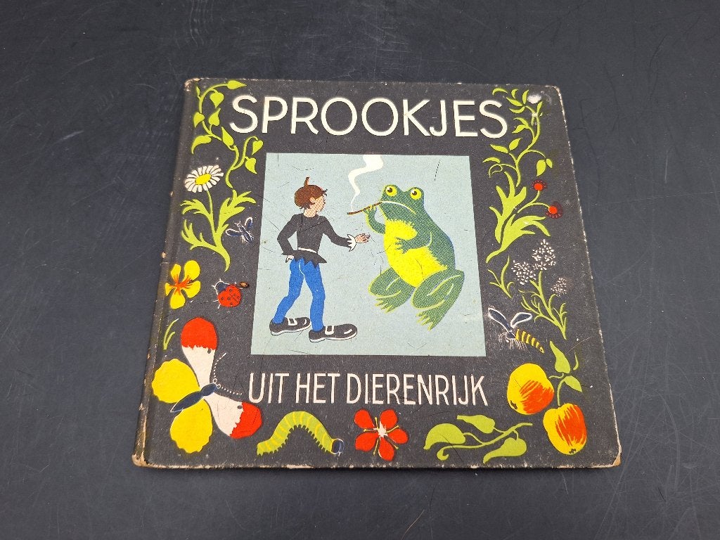 oud sprookjesboek uit het dierenrijk, jaren 50, Boeken, Sprookjes en Fabels, Ophalen of Verzenden, Gelezen