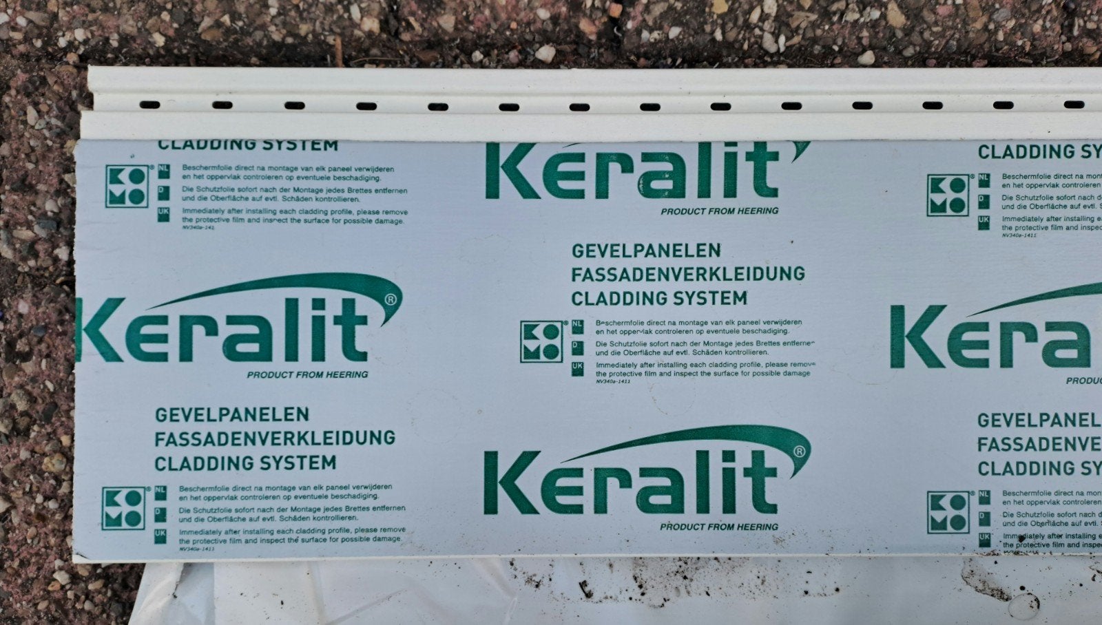 Restant Keralit gevelpanelen RAL 9016, Ophalen, Kunststof, Overige kleuren, Overige typen