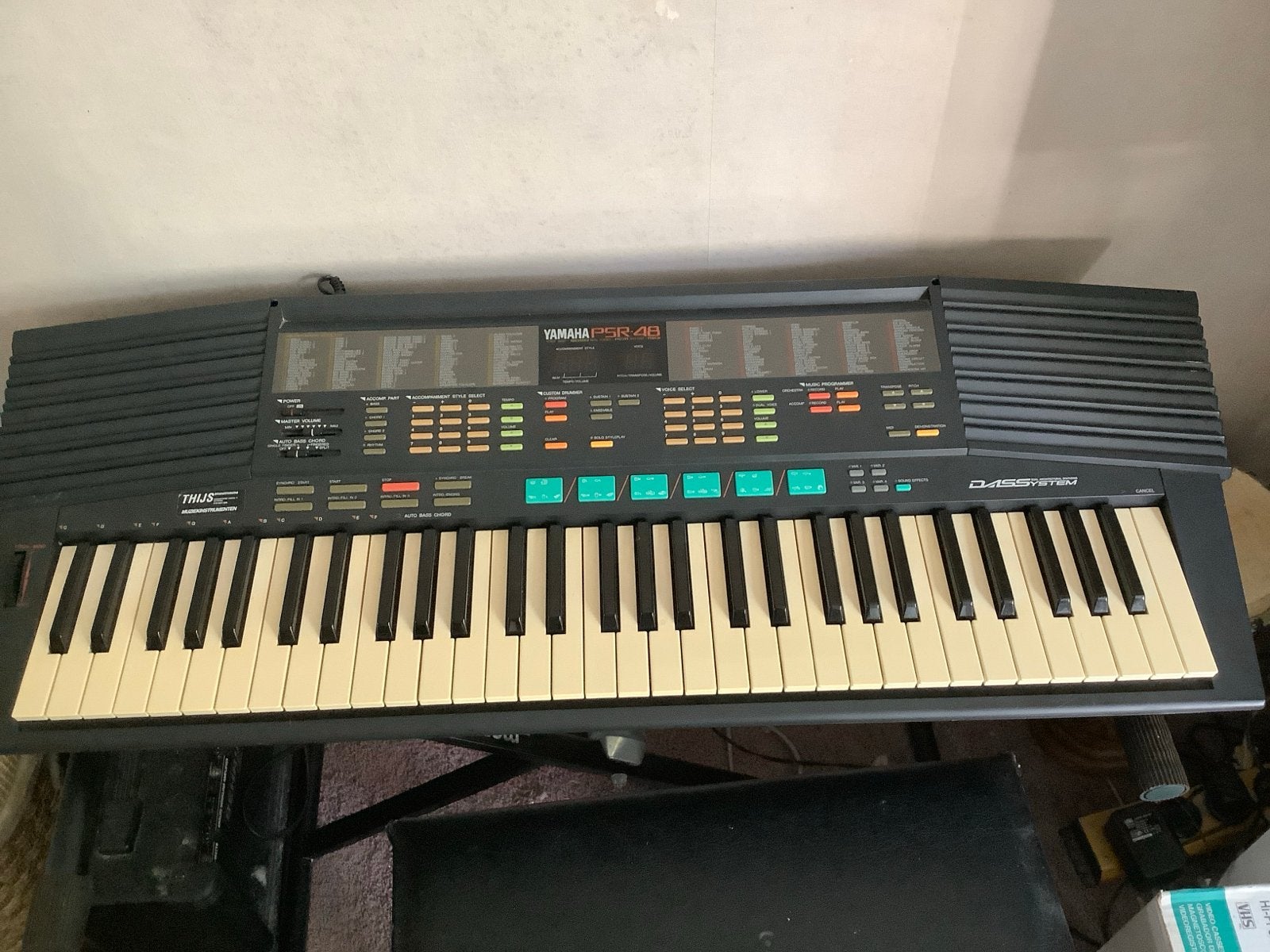 Yamaha PSR-48 Keyboard - Vintage Synthesizer, Muziek en Instrumenten, Keyboards, Ophalen of Verzenden, 61 toetsen, Gebruikt, Midi-aansluiting