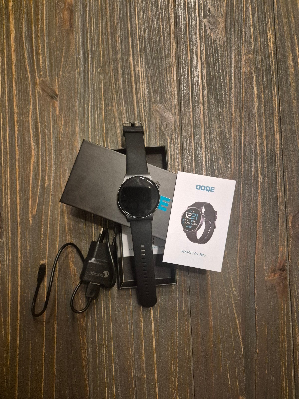 OOQE Watch CS Pro Smartwatch - Zwart, Zo goed als nieuw, Zwart, Ophalen of Verzenden, Zo goed als nieuw, OOQE