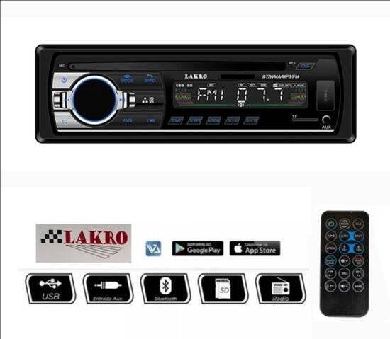 LAKRO-520 - Autoradio - Lakro - 1-DIN - Bluetooth, USB & AUX, Niet ingevuld, Niet ingevuld, Niet ingevuld