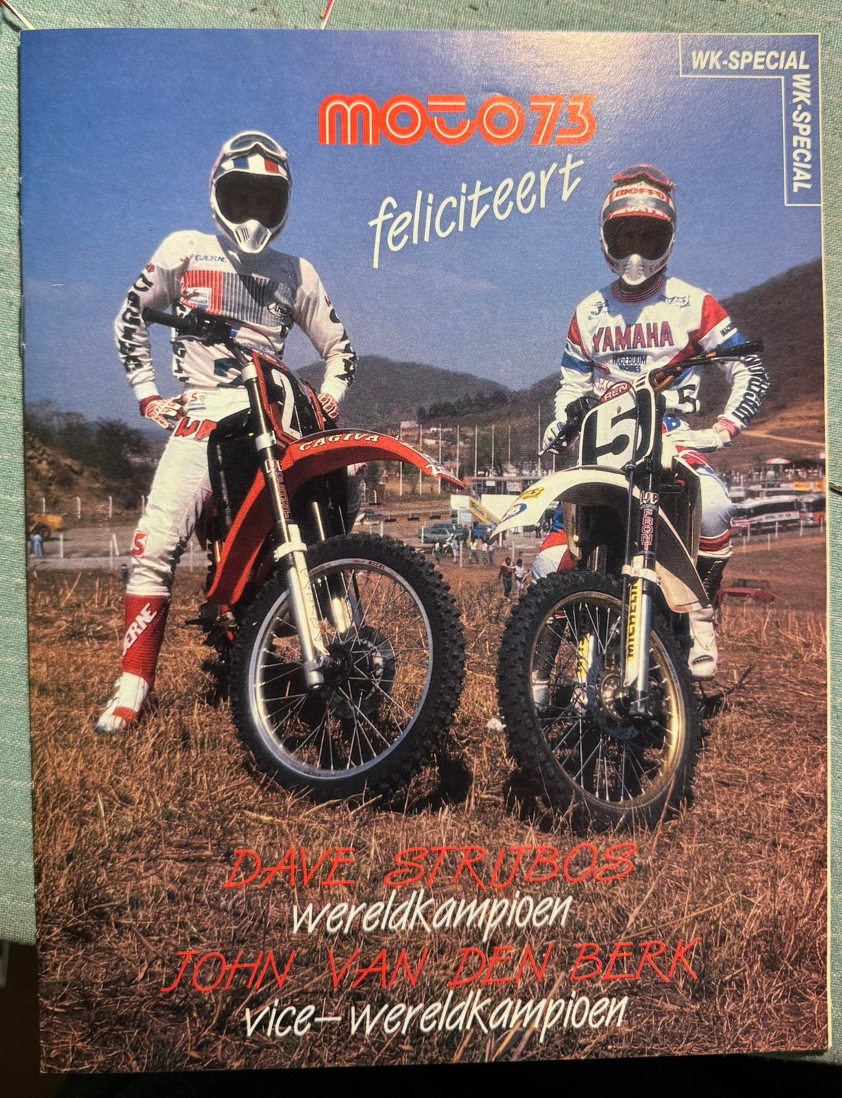 Boekje huldiging Dave Strijbos en John van den Berk, Verzamelen, Ophalen of Verzenden, Zo goed als nieuw, Motoren