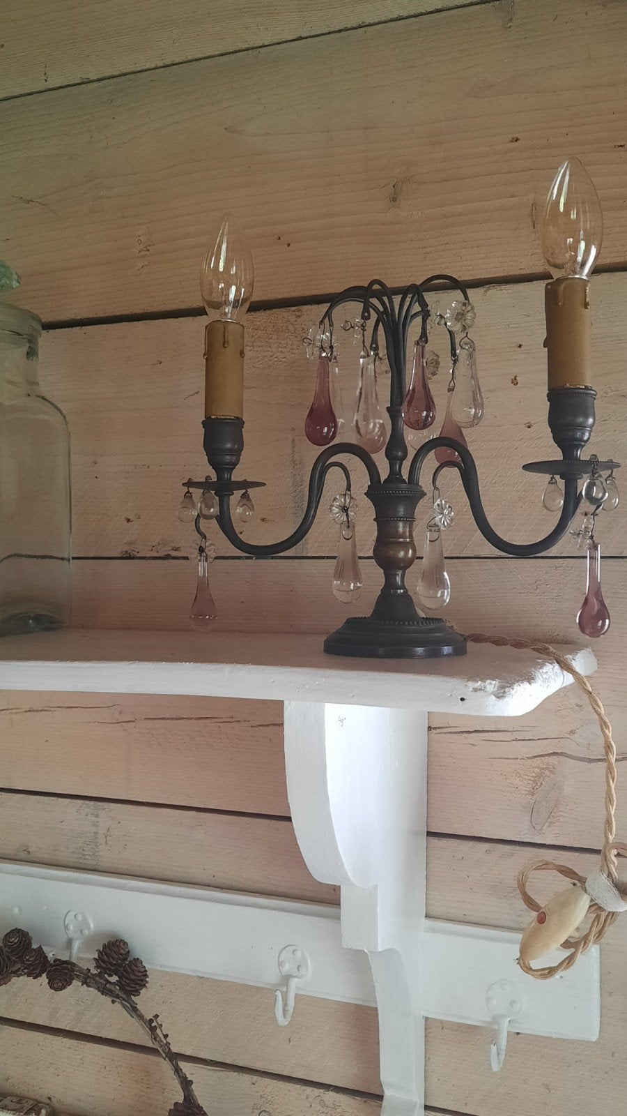 Oud pegellampje 24NN girandole (nuzzelspul), Ophalen of Verzenden