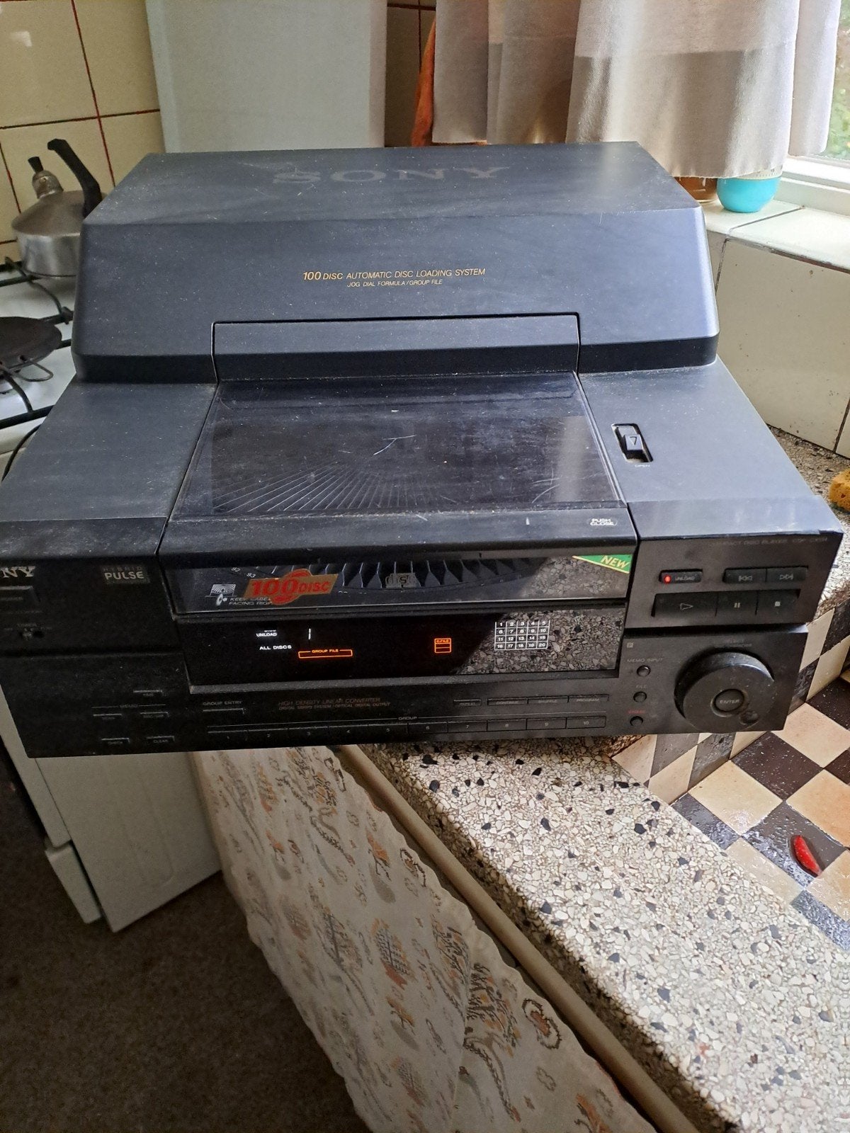 Sony 100-disc CD-wisselaar cdp-cx151, Audio, Tv en Foto, Cd-spelers, Ophalen, Gebruikt, Sony, Wisselaar