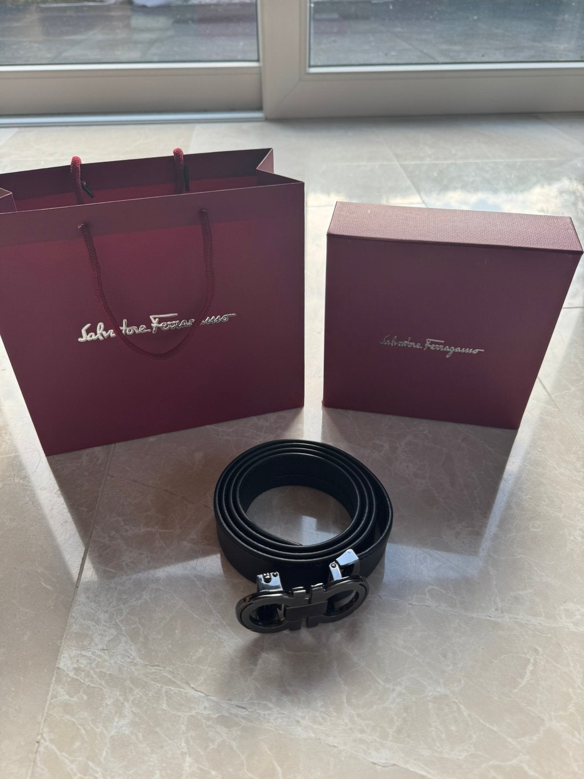 Ferragamo Gancini riem, Kleding | Heren, 95 tot 105 cm, Ophalen of Verzenden, Zo goed als nieuw, Riem of Ceintuur