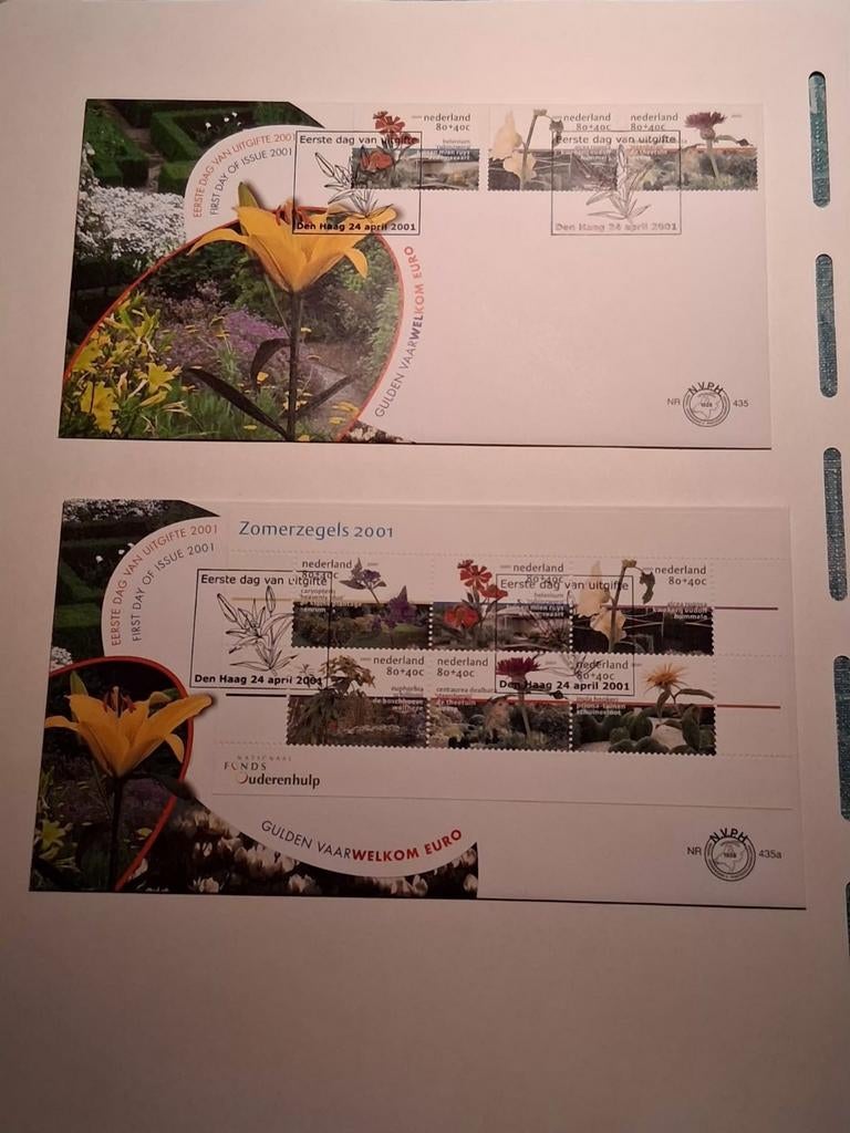 Zomerzegels 2001 Eerste Dag Uitgifte, Ophalen of Verzenden, Na 1940, Postfris