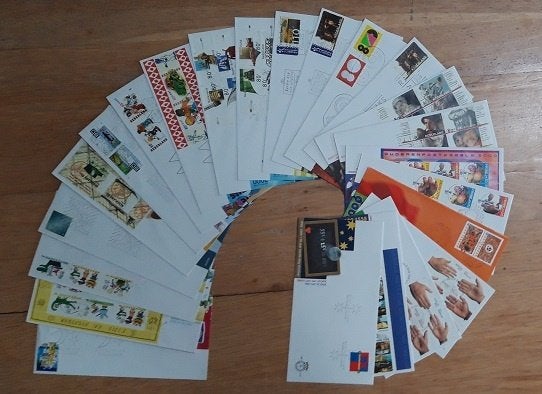 Nederland FDC jaar 2000 NVPH 412-428 onbeschreven, Verzenden, Onbeschreven, Nederland