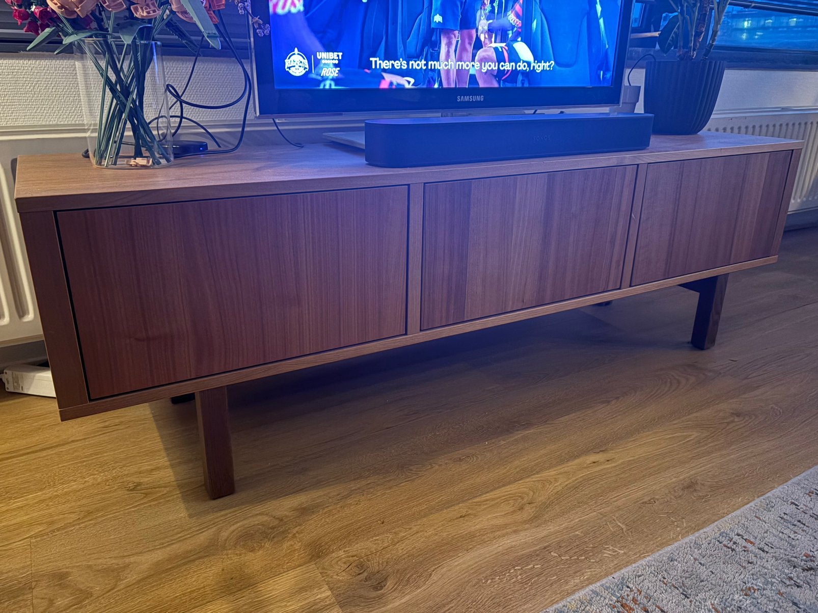 IKEA Stockholm TV-meubel walnoot, Ophalen of Verzenden, Zo goed als nieuw, 25 tot 50 cm, Minder dan 100 cm