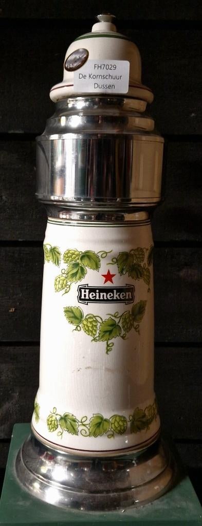 Heineken Bier tap porselein (FH7029), Ophalen, Gebruikt, Glas of Glazen, Heineken