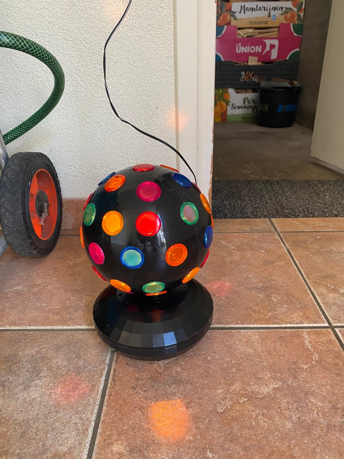 Disco bol, Muziek en Instrumenten, Licht en Laser, Ophalen of Verzenden, Zo goed als nieuw, Discobol