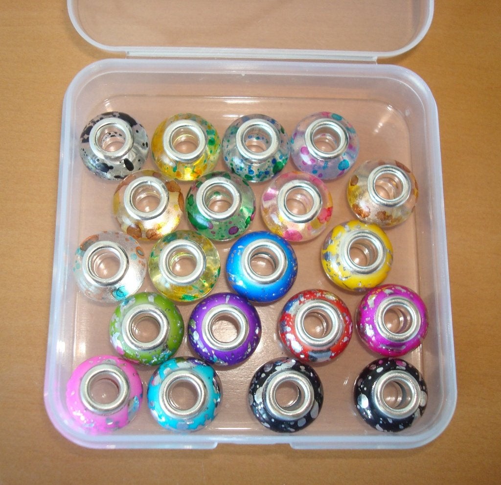 SALE: Doosje met groot gat 20 bedels, Sieraden, Tassen en Uiterlijk, Overige materialen, Want 18 Hoogvliet, Adorabeads, Nieuw