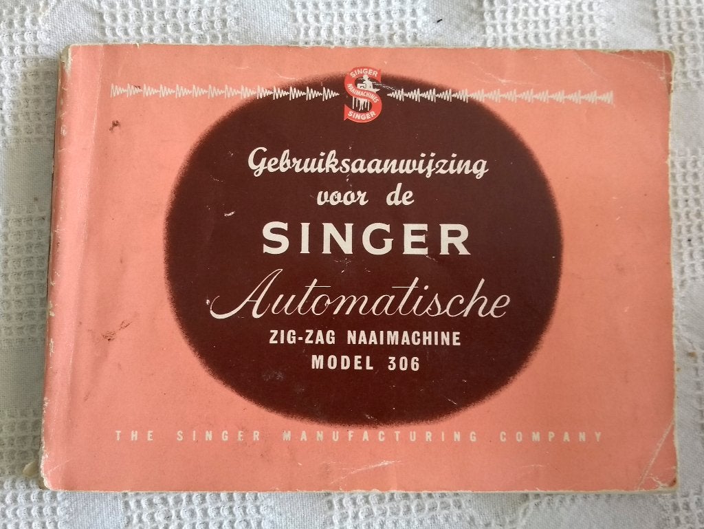 Singer naaimachine onderdelen en org.handleiding 1959, Ophalen of Verzenden