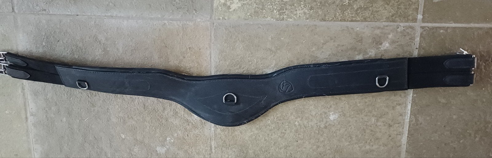 EDIX asymmetrische leren springsingel, 125 cm, Springen, Ophalen of Verzenden, Singel, Anatomisch gevormd