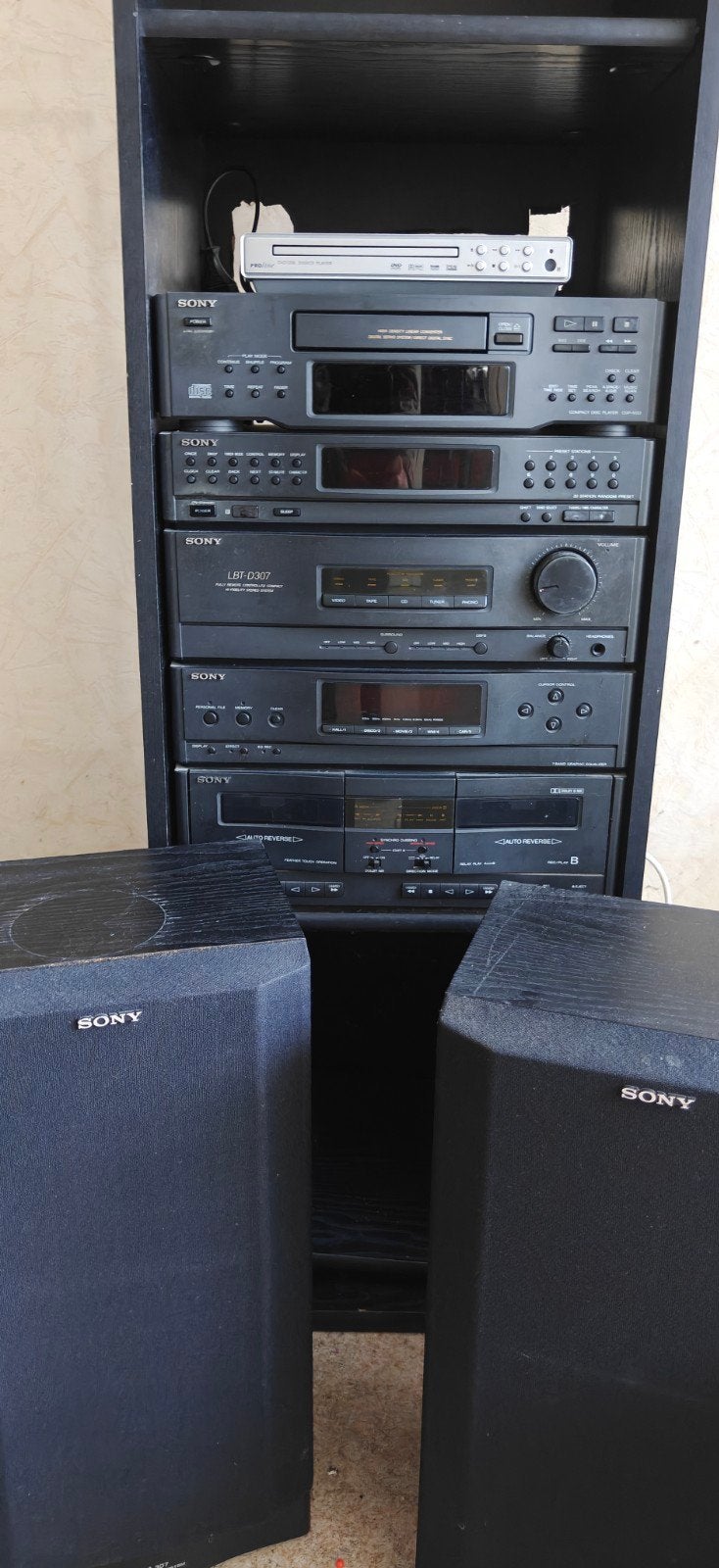 Sony Stereo Set met Speakers en DVD-speler, Gebruikt, Cd-speler, Sony, Losse componenten