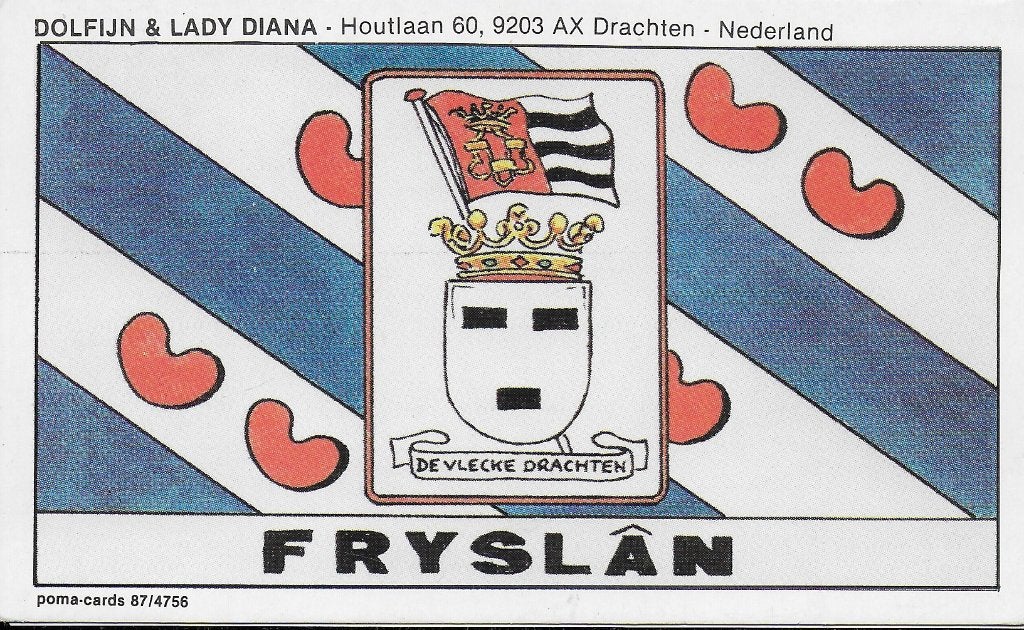 De vlecke drachten fryslan ongelopen kaart ( 1750 ), Ophalen of Verzenden, 1960 tot 1980, Ongelopen, Friesland