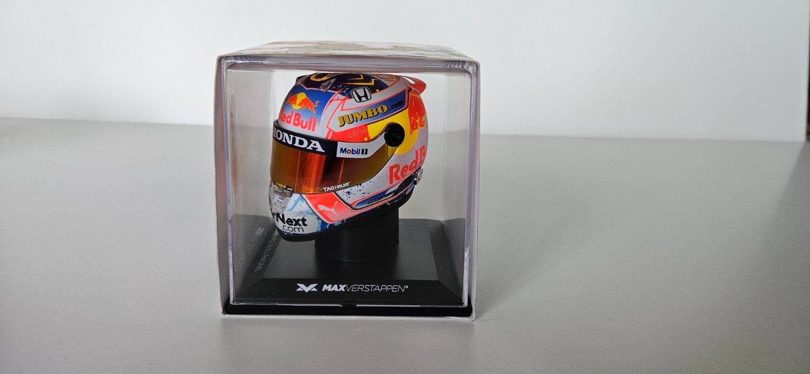 COMPLEET NIEUW: Max Verstappen Dutch GP 2021 Schaalhelm, Overige merken, 1:50 of kleiner, Overige typen, Nieuw
