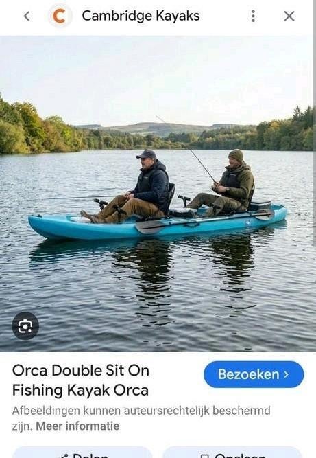 Cambridge Kayak kano viskayak  tweepersoons sit on top, Ophalen, Zo goed als nieuw, 2-persoons