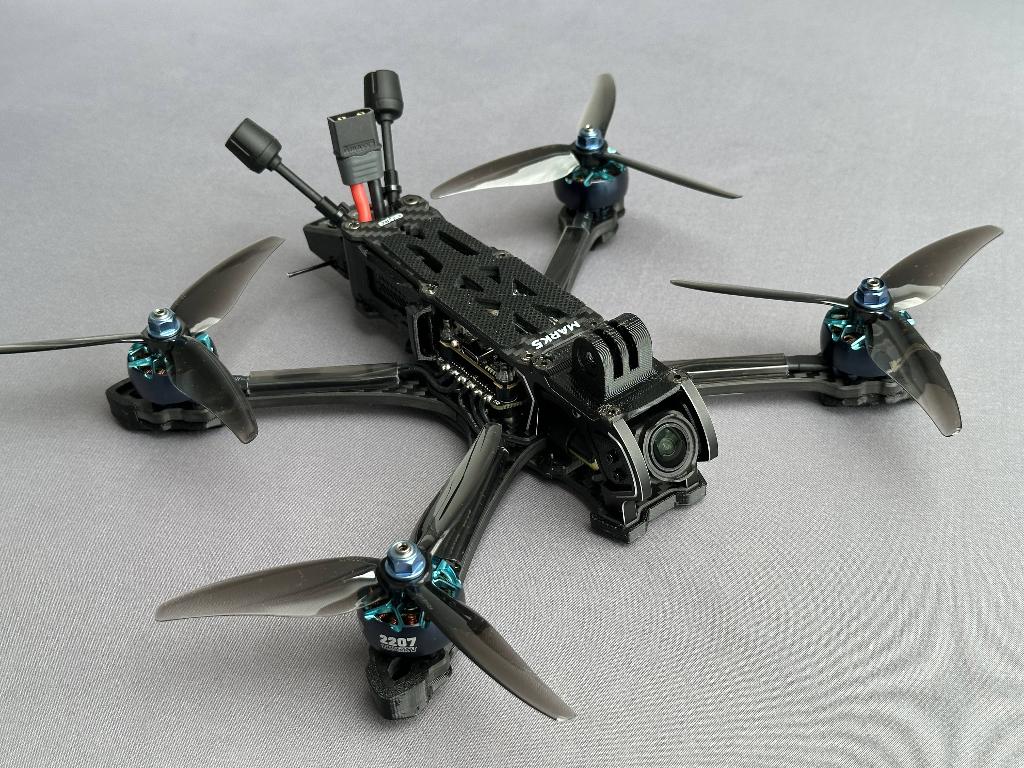 GEPRC MARK5 BLACK EDITION HD - Freestyle FPV Drone - NIEUW!, Elektro, RTF (Ready to Fly), Quadcopter of Multicopter, Nieuw