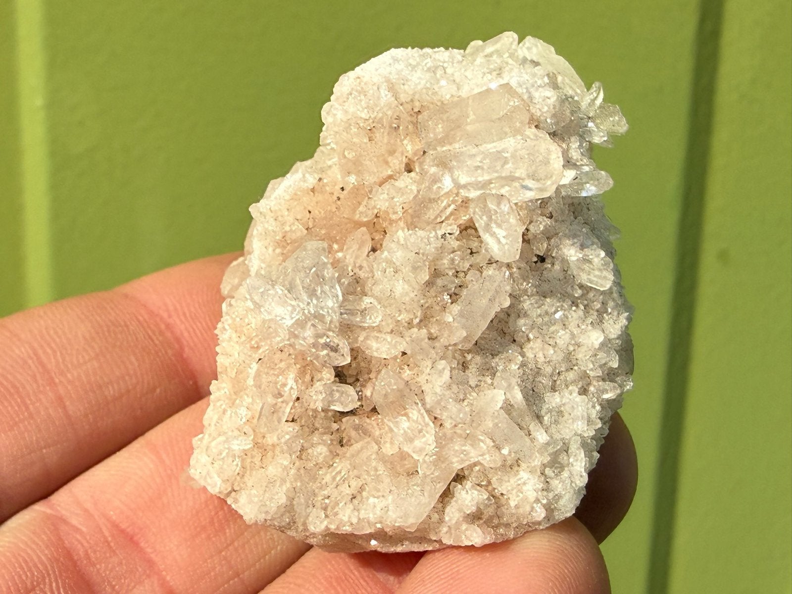 Lemurisch kristal cluster mineralen, Verzamelen, Mineralen en Fossielen, Ophalen of Verzenden, Mineraal