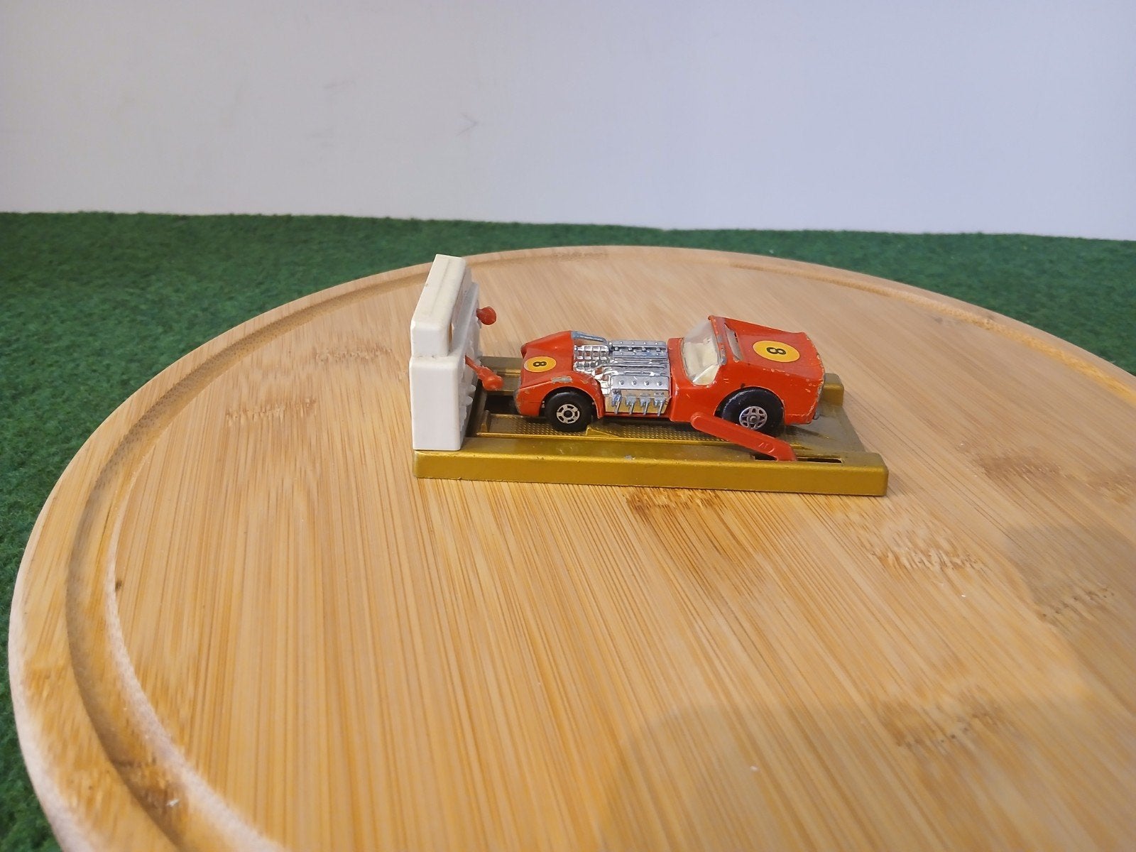 MATCHBOX HEFBRUG  MET ROAD DRAGSTER, Ophalen of Verzenden, Gebruikt, Auto