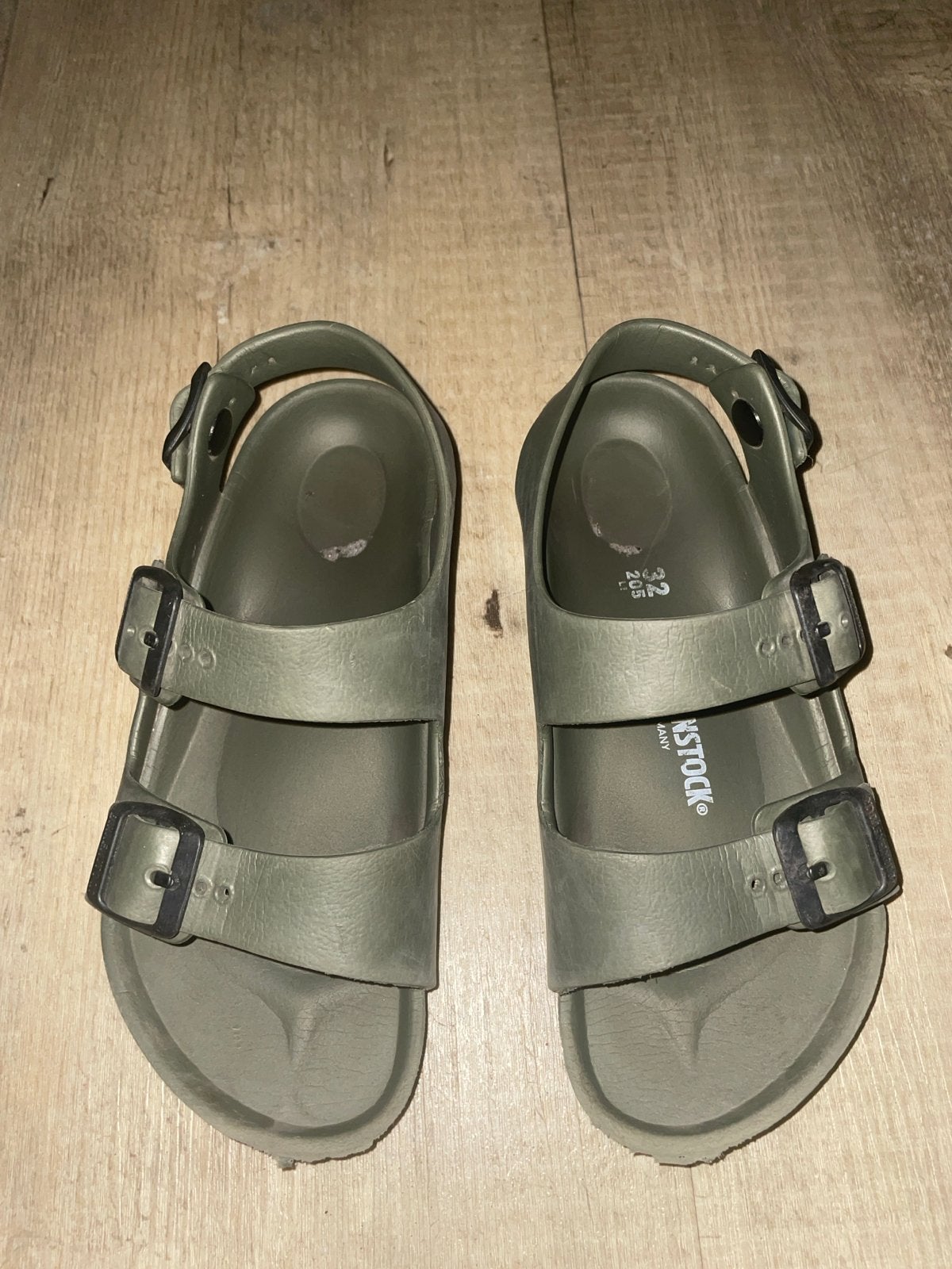 Birkenstock waterdichte EVA sandalen maat 32 - Groen, Ophalen, Gebruikt, Jongen of Meisje, Schoenen