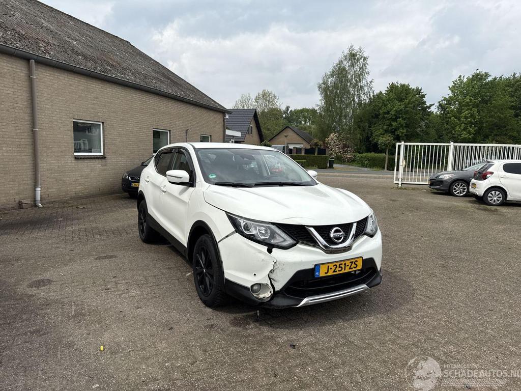 Nissan QASHQAI 1.2 Acenta (bj 2014), Auto diversen, Schadeauto's, Wit, Handgeschakeld, SUV of Terreinwagen, Benzine