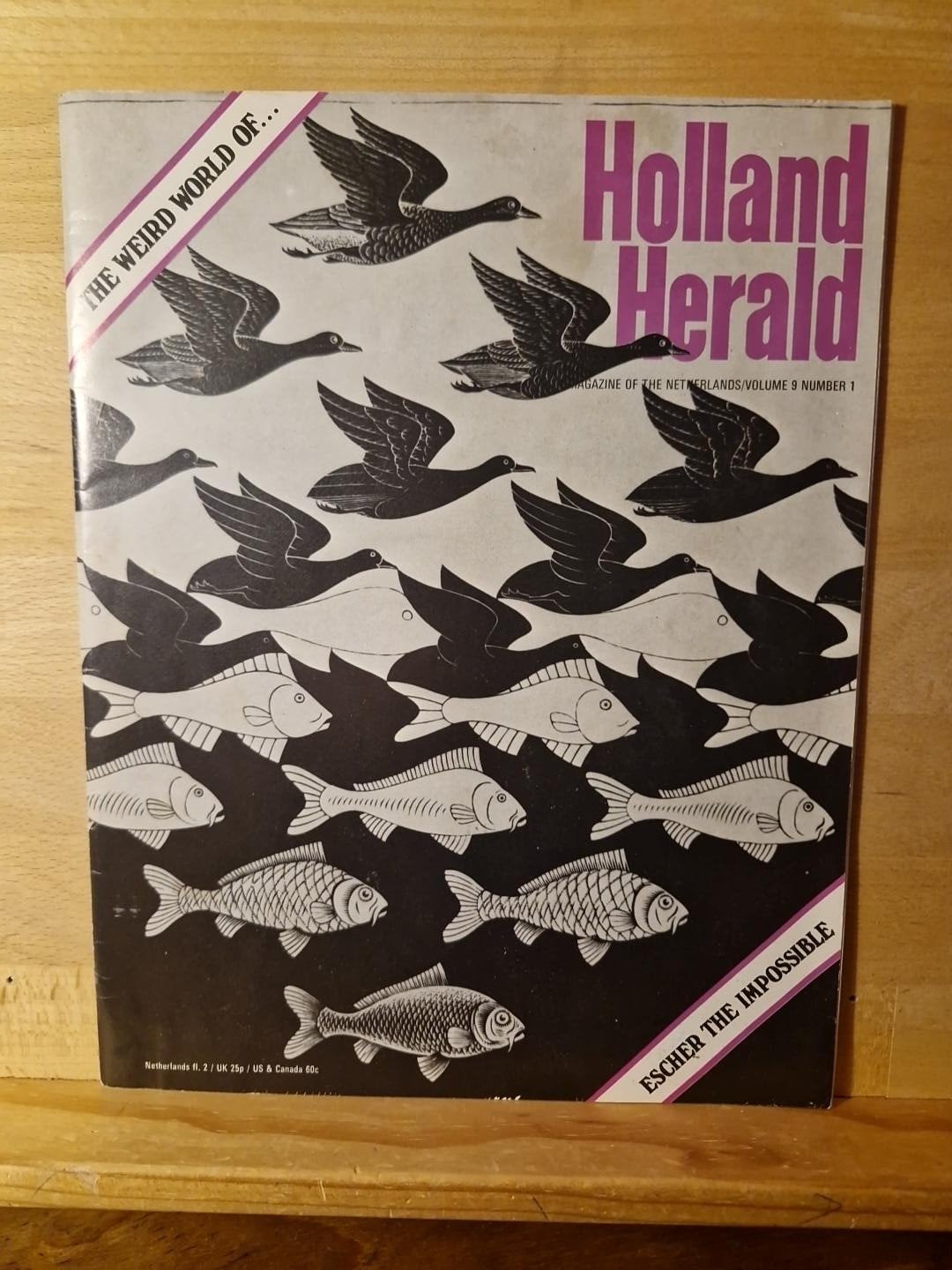 Vintage Holland Herald Magazine - Escher The Impossible, Ophalen of Verzenden, Gelezen, Overige typen