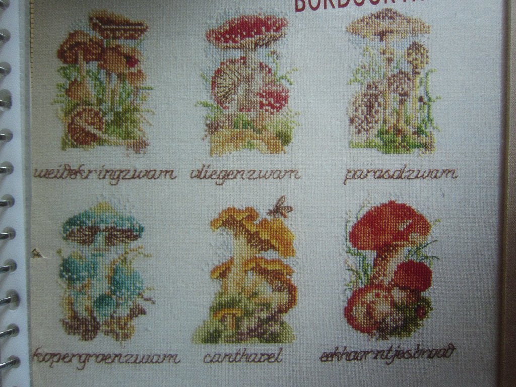 borduurpatroonen PADDENSTOELEN, Ophalen of Verzenden, Zo goed als nieuw, Handborduren, Patroon
