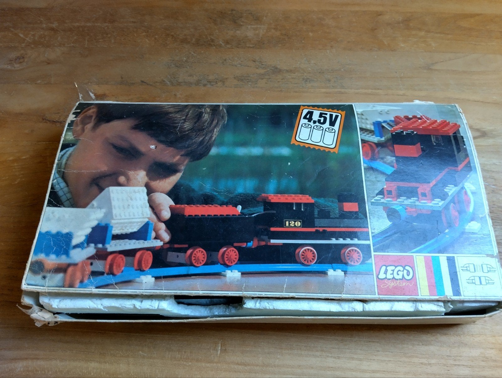 lego trein, set 120, met doos, Gebruikt, Inclusief doos, Lego, Ophalen of Verzenden