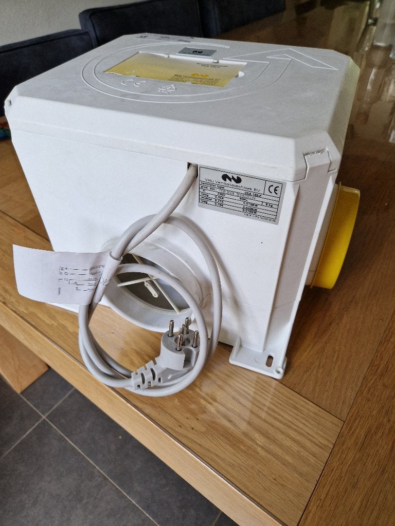 Velu Mechanische Ventilatiebox incl 4 nieuwe ventielen, Ophalen of Verzenden, Gebruikt, Ventilator