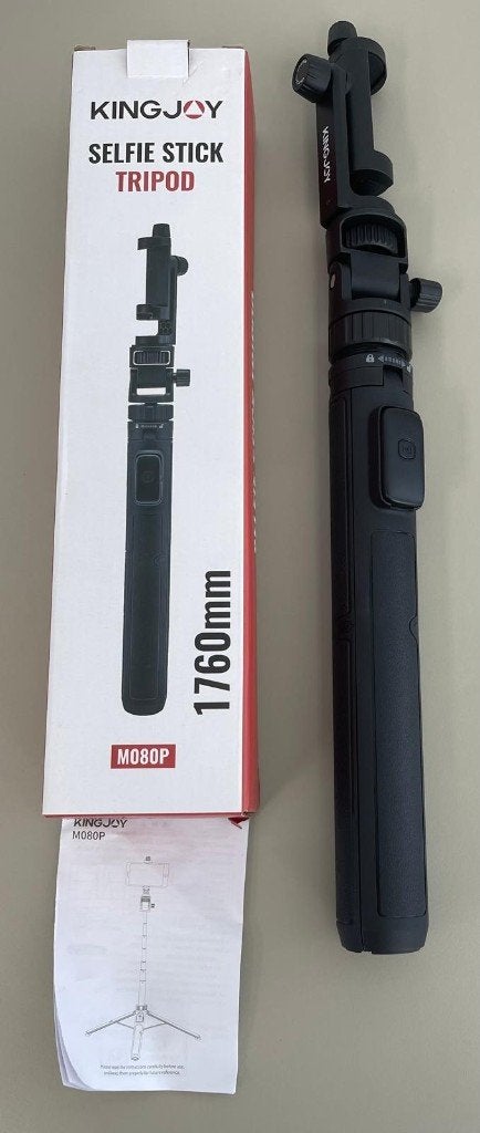 Selfie Stick Tripod KingJoy (nieuw), Overige merken, Nieuw, Bluetooth, 175 cm of meer