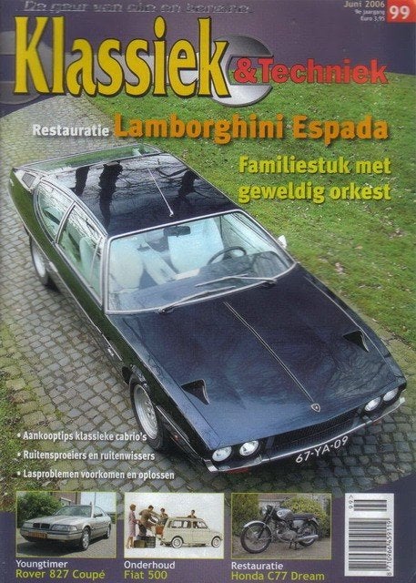 Klassiek & Techniek 99 2006 : Lamborghini Espada - Fiat 500, Boeken, Auto's | Folders en Tijdschriften, Gelezen, Algemeen, Ophalen of Verzenden
