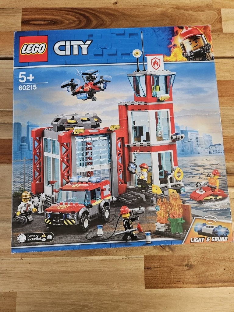 LEGO City brandweerkazerne 60215 compleet grote brandweerset, City, Inclusief instructies, Lego, Ophalen of Verzenden