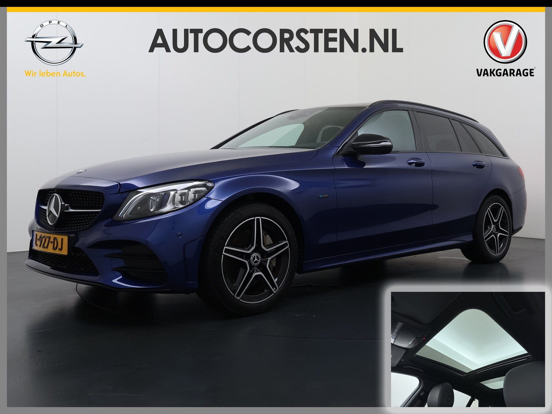 Mercedes-Benz C-Klasse Estate 300 EQ Hybrid AUT-9 AMG Pano-D, Auto's, Dealer onderhouden, Achterwielaandrijving, 57 km, Hybride Elektrisch/Benzine