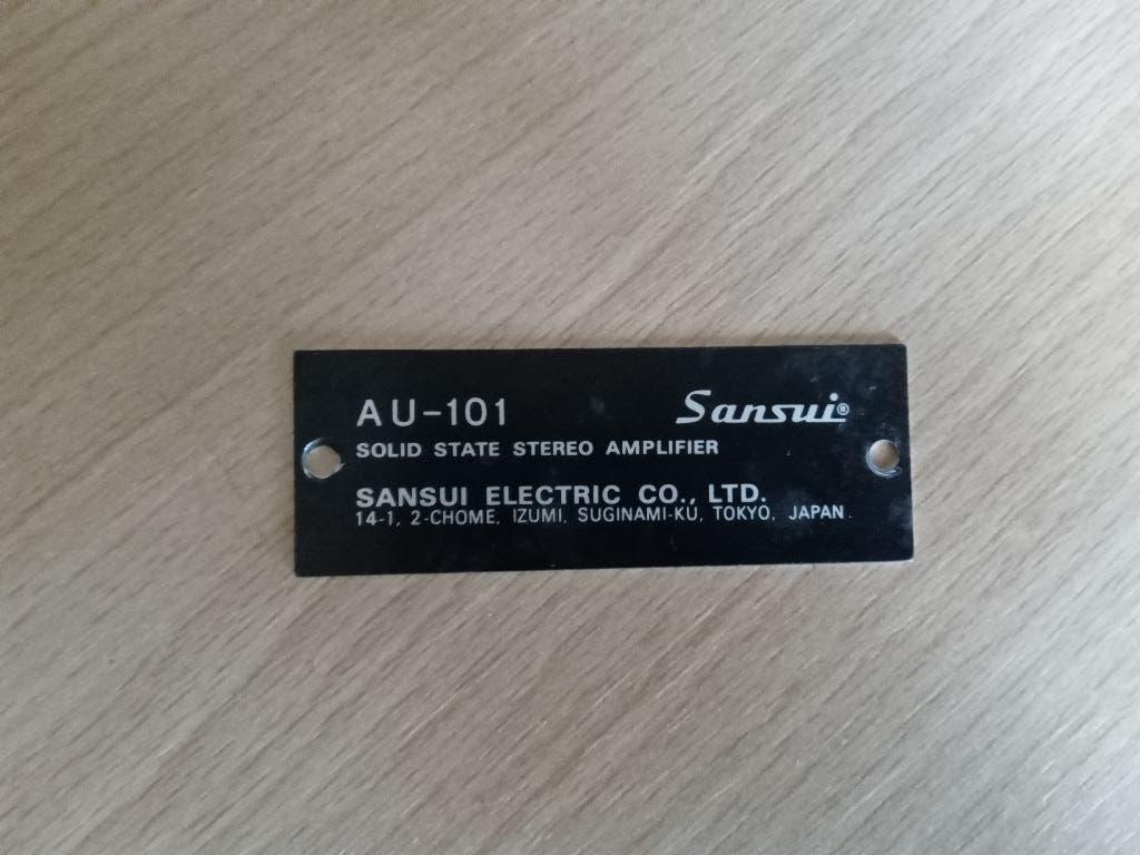Sansui au 101 onderdelen, Verzenden, Zo goed als nieuw