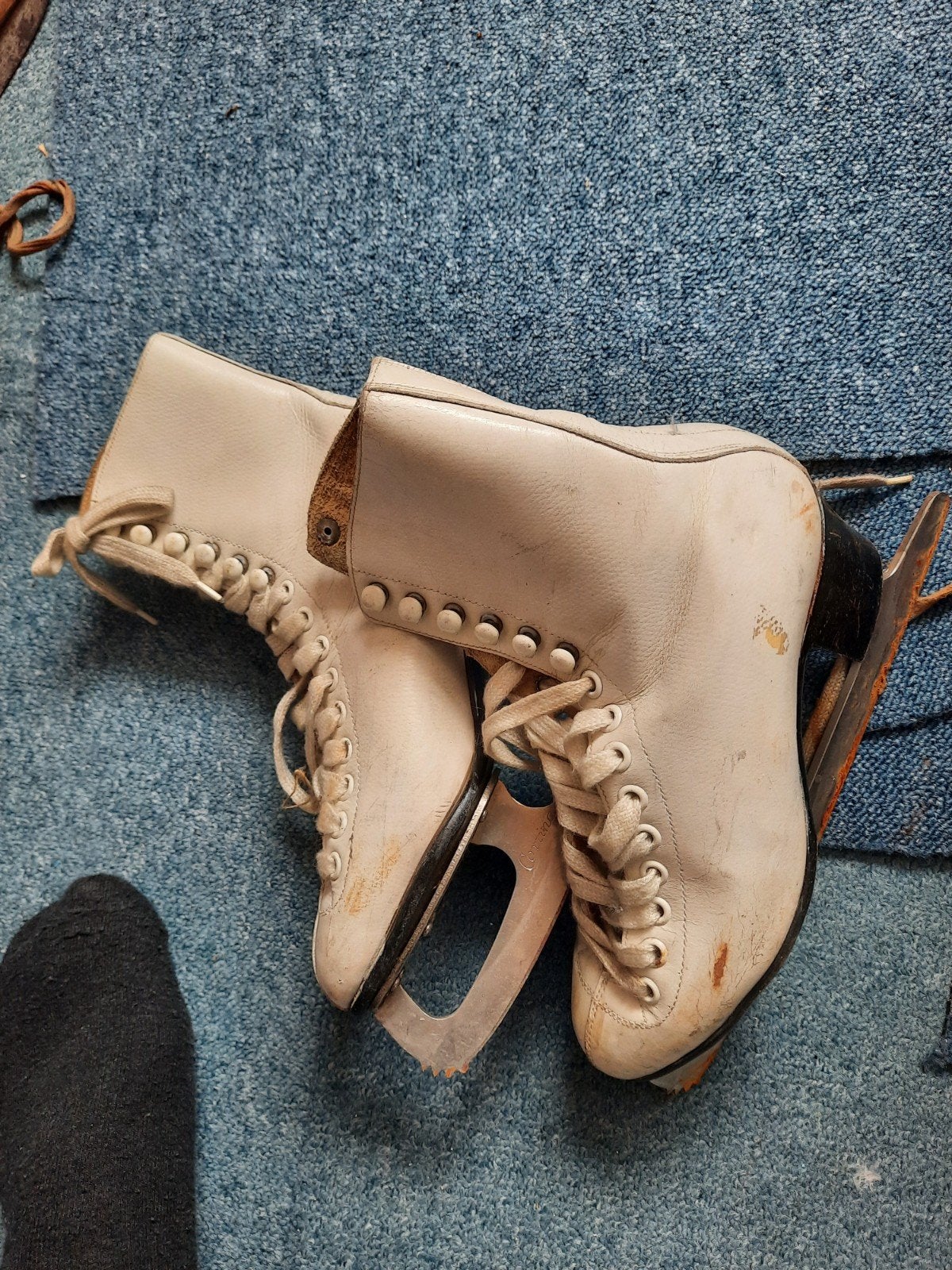 Vintage Kovopol kunstschaatsen, maat 23, Sport en Fitness, Schaatsen, Ophalen of Verzenden, Gebruikt, Kunstschaatsen, Overige merken