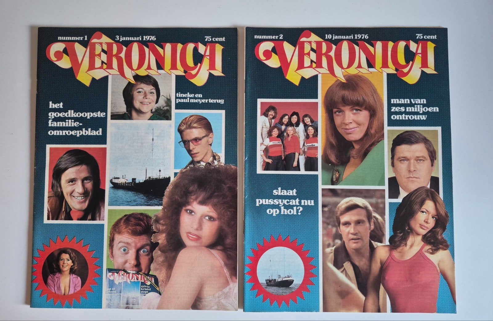 veronica gids 1& 2 uit 1976, Ophalen of Verzenden, Gebruikt, Overige typen