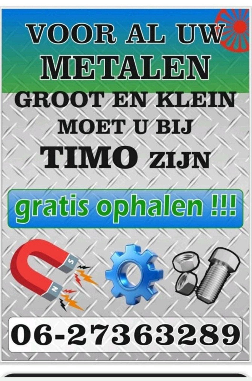Gratis ophalen, Ophalen, Gebruikt, Overige metalen