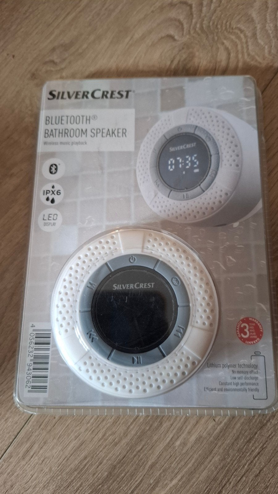 SilverCrest Bluetooth Badkamer Speaker - IPX6 Waterdicht, Ophalen of Verzenden