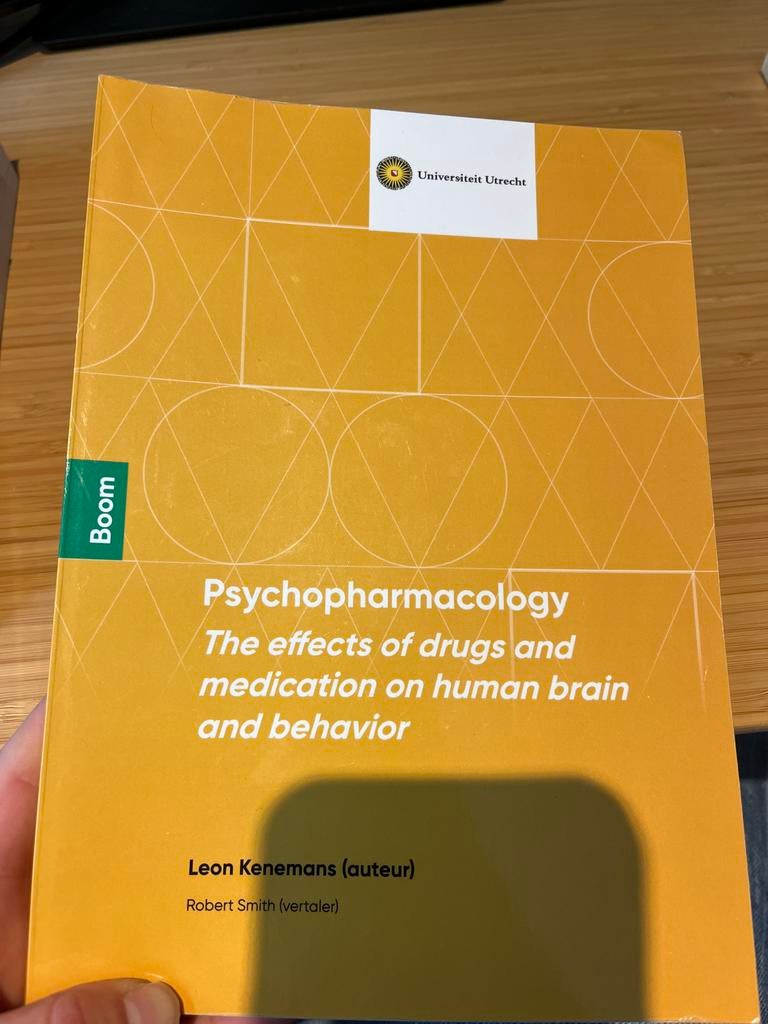 Studieboek: Psychopharmacology, Ophalen, Gamma, Gelezen, WO