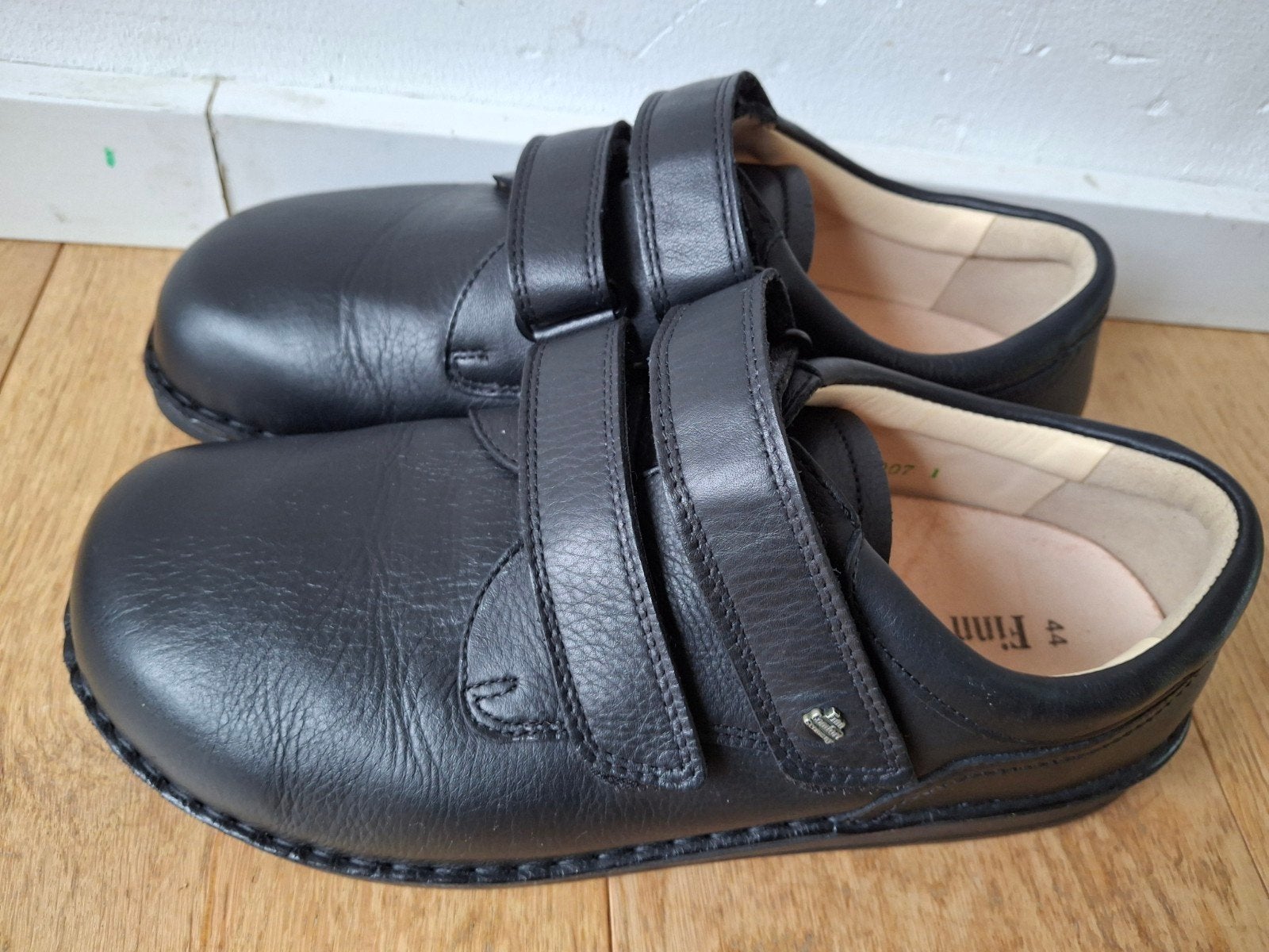 Finn Comfort heren schoenen, zwart, maat 44, klittenbandslui, Ophalen of Verzenden, Zo goed als nieuw, Zwart, Instappers