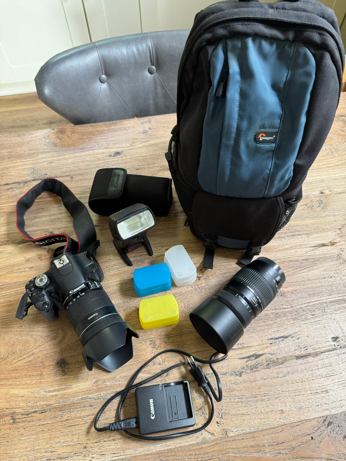 Canon EOS 500D Spiegelreflexcamera met accessoires, Ingebouwde flitser, Gebruikt, Spiegelreflex, Canon