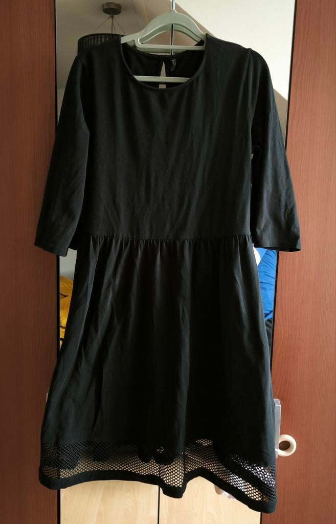 Only - Jurk Mesh Rand - Maat L - Rockabilly - Retro - Gothic, Only, Zwart, Maat 42/44 (L), Ophalen of Verzenden