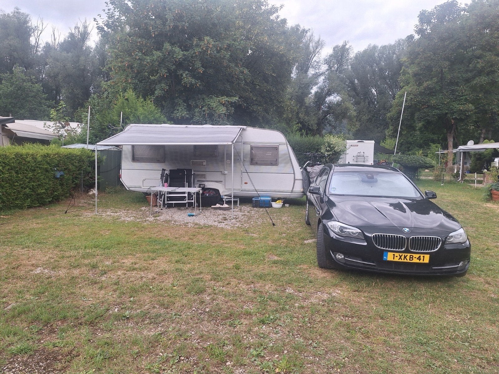 Fiamma Caravanstore  Luifel met zijwanden uitval 2.20brl, Ophalen of Verzenden, Gebruikt, Vinyl, Fiamma
