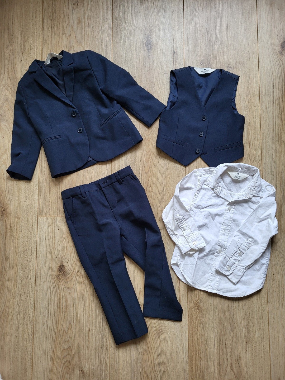 Vierdelig Pak Jongen Maat 92 - H&M, Kinderen en Baby's, Ophalen of Verzenden, Zo goed als nieuw, H&M., Jongen