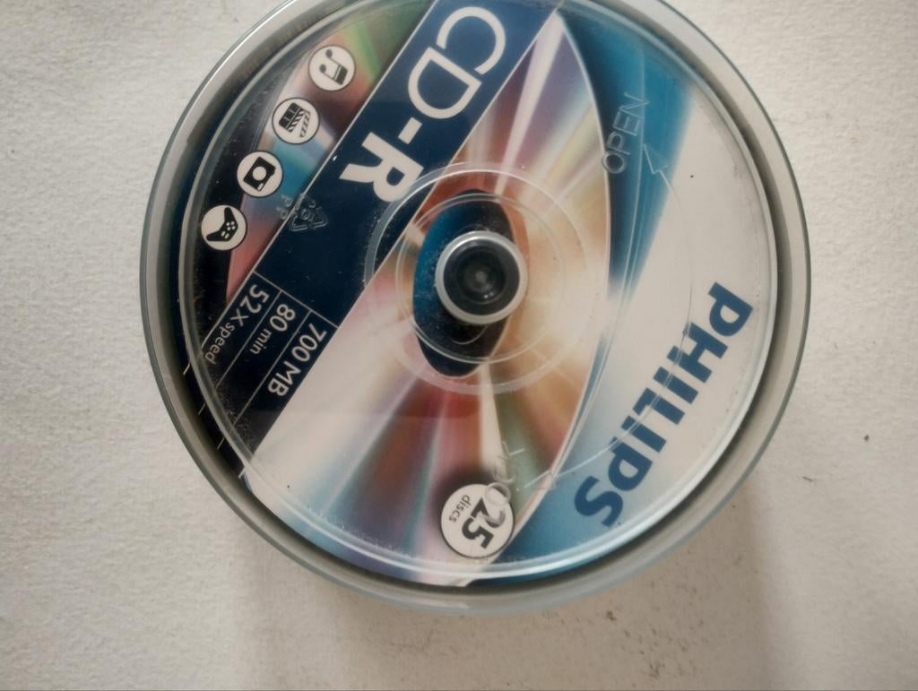 Philips CD-R 700MB 80 min 52x speed - 23stuks spindel, Computers en Software, Beschrijfbare discs, Nieuw, Cd, Op spindel, Ophalen of Verzenden