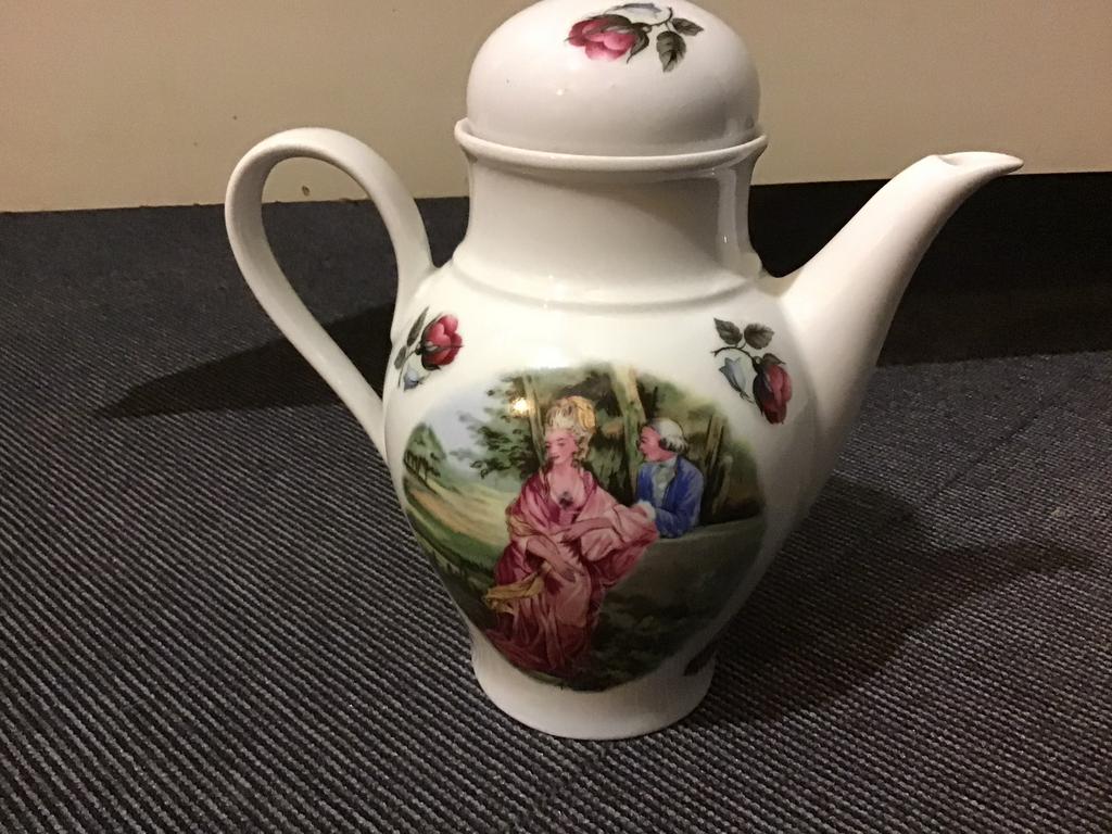 Antieke theepot Royal Schwabap, Antiek en Kunst, Antiek | Servies los, Ophalen of Verzenden