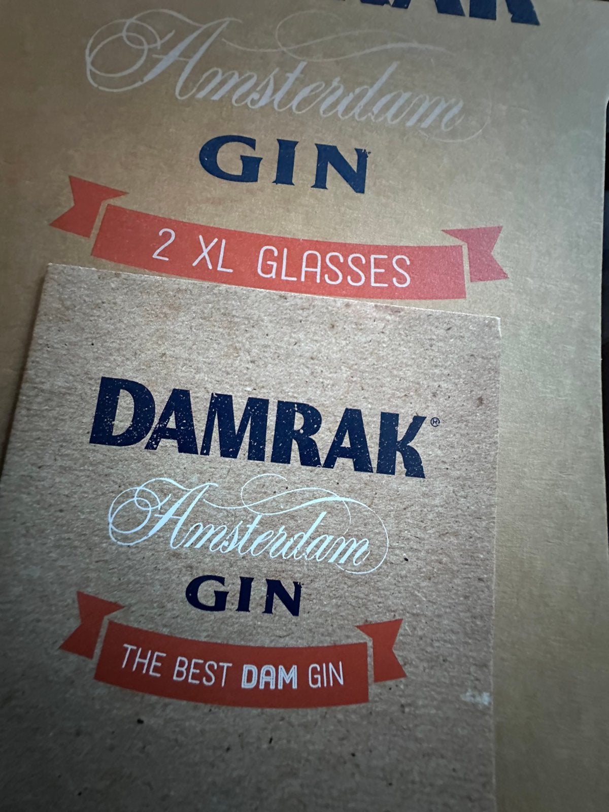 2 Damrak Gin glazen nieuw, Ophalen of Verzenden, Nieuw, Overige typen