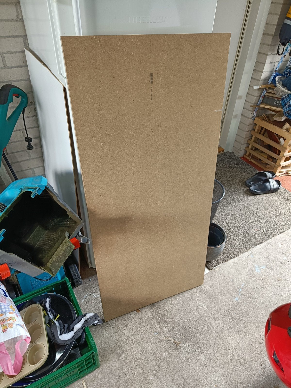 18mm mdf plaat. 122x 58, Ophalen, Overige materialen, Minder dan 20 mm