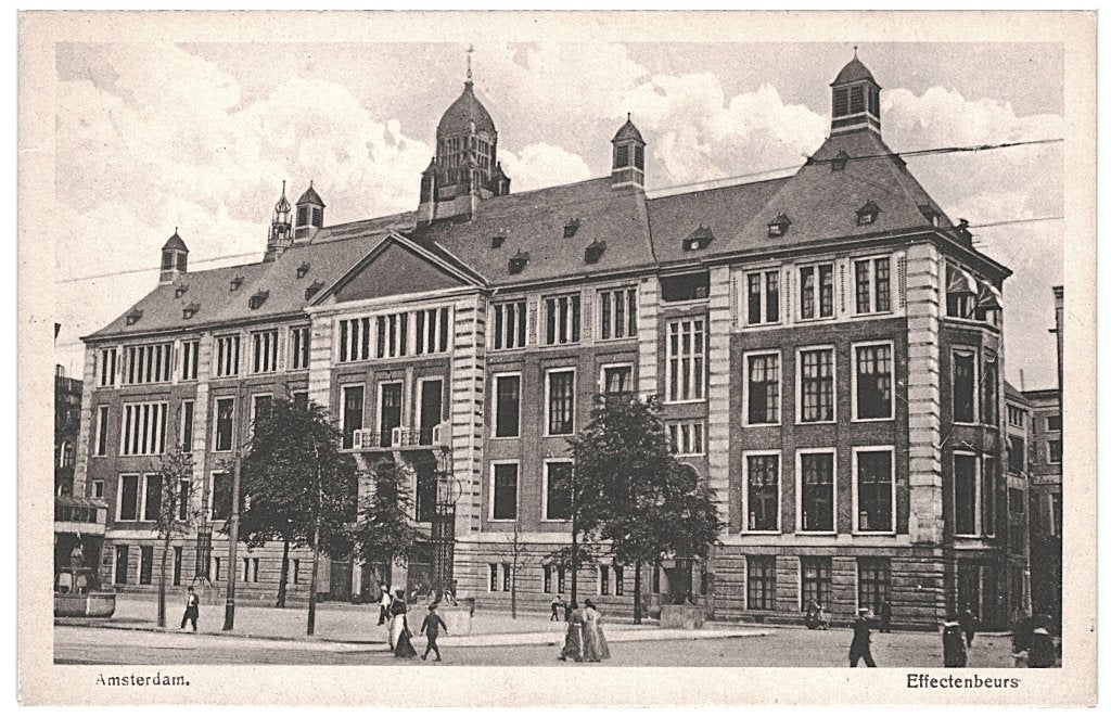 700078	Amsterdam	jr 00 20 Effectenbeurs	Niet Gelopen, Ophalen of Verzenden, Voor 1920, Ongelopen, Noord-Holland